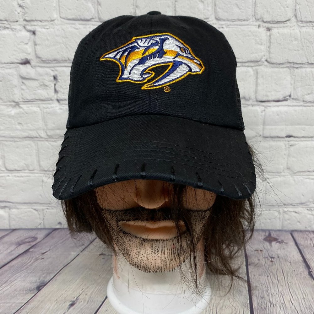 Nashville Predators Trucker Hat Mesh Cap Snapback Molson Canadian Beer Sports